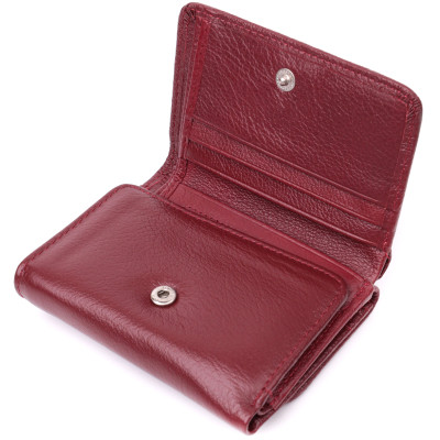 Гаманець ST Leather Шкіряний Бордовий (22507)