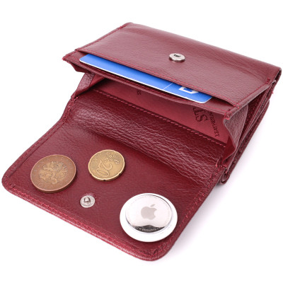 Гаманець ST Leather Шкіряний Бордовий (22507)