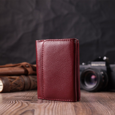 Гаманець ST Leather Шкіряний Бордовий (22507)