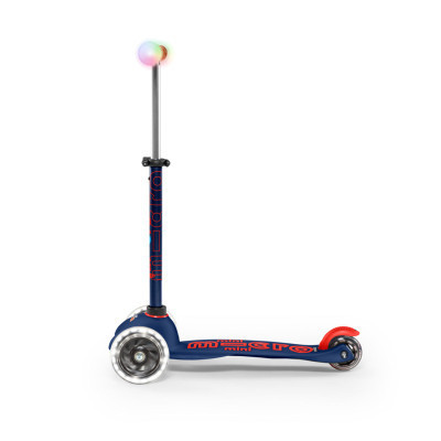 Самокат Micro Mini Deluxe Magic Navy Blue LED (MMD149)