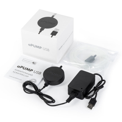 Компресор для акваріума Aqualighter aPUMP USB (5V) безшумний до 100 л (7910)