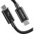 Дата кабель USB-С to USB-С 0.8m Thunderbolt4 40Gbps Power Delivery 100W 8K60Hz Choetech (A3010-BK)