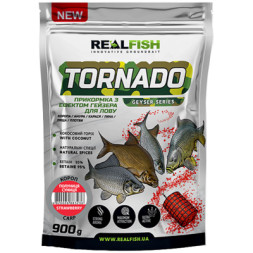 Прикормка Real Fish Торнадо Короп (Полуниця-Суниця) 0.9kg (809.00.44)