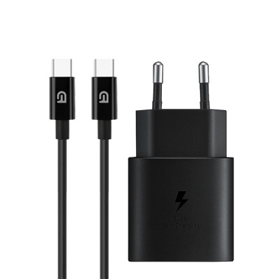 Зарядний пристрій Armorstandart AR-TA800 25W USB-C + cable USB-C to USB-C black (ARM77720)