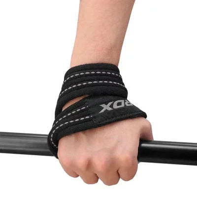 Кистьові лямки RDX Gym Lifting 8 Figure Straps Gray S (WAC-W8G-S)