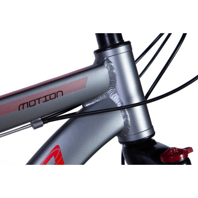Велосипед Formula 27.5&quot; Motion AM DD рама-17&quot; Al сіро-червоний 2024 (OPS-FR-27.5-215)