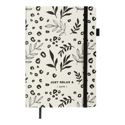 Книга записна Buromax RELAX А5 96 аркушів крапка, білий (BM.295301-12)