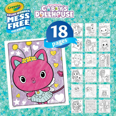 Набір для творчості Crayola Gabby&#039;s Dollhouse Розмальовка 18 сторінок та 4 фломастери (75-2861)