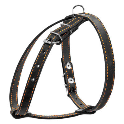 Шлея для собак Collar одинарна для малих порід Ш 14 мм А:40-48 см В:43-51 см чорна (06341)