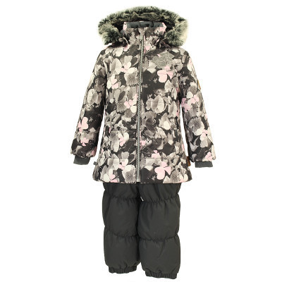 Комплект верхнього одягу дитячий Huppa NOVALLA 45020030 білий з принтом/темно-сірий 98 (4741468729435)