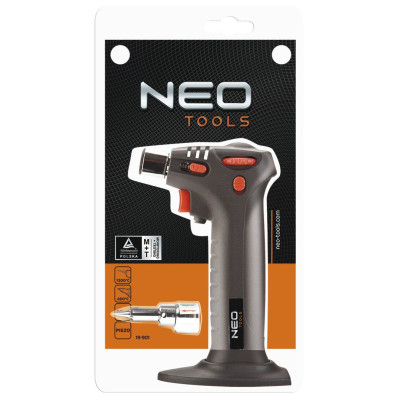 Газовий паяльник Neo Tools п&#039;єзозапалювання, 20 мл (19-901)