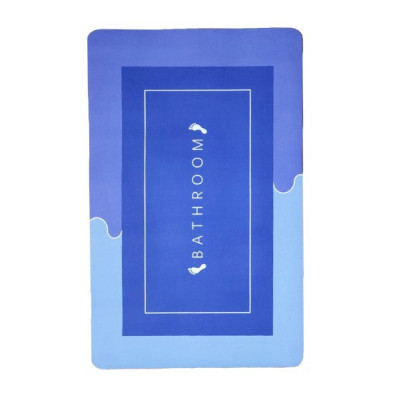 Килимок для ванної Stenson суперпоглинаючий 40 х 60 см прямокутний фіолетово-блакитний (R30937 violet-blue)