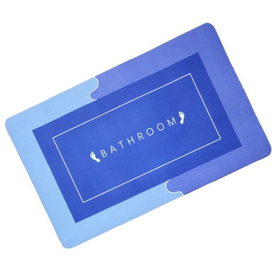 Килимок для ванної Stenson суперпоглинаючий 40 х 60 см прямокутний фіолетово-блакитний (R30937 violet-blue)