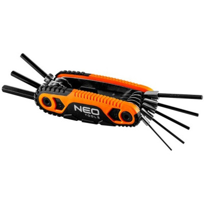 Набір інструментів Neo Tools шестигранн ключі, з тримачем, 1.5-8мм, набір 8 шт. (09-571)