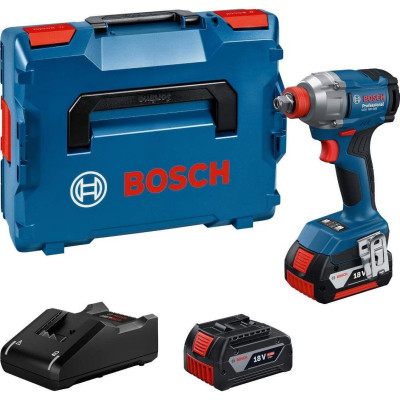 Гайковерт Bosch GDX 18V-285 18V, 2x4Ah, до 3600об/хв, 285Нм, квадрат 1/2&quot;, ЗП кейс 1.1кг (0.601.9N2.102)