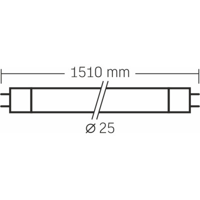 Лампочка Videx LED T8 24W 1.5M 4000K 185-265V матова (VLE-T8-24154)