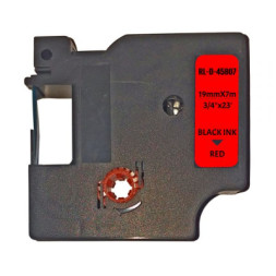 Стрічка для принтера етикеток UKRMARK RL-D-45807P-BK/RE, аналог DYMO S0720870, 19мм х 7м. (900305)