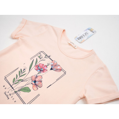 Футболка дитяча Breeze с коротким рукавом (21517-146G-peach)