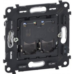 Комп'ютерна розетка LEGRAND подвійна RJ45 Кат.5е UTP Valena IN'MATIC (753041)