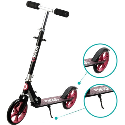 Самокат Qkids Weiss Black/Pink (HUBA00001)