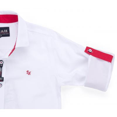 Сорочка дитяча E&amp;H з червоним метеликом (G-233-152B-white-red)
