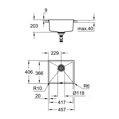 Мийка кухонна Grohe K700 (31653AP0)