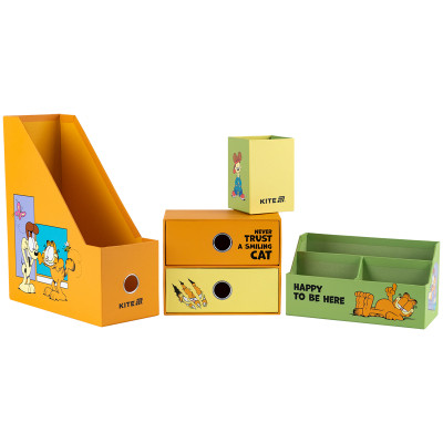 Настільний набір Kite Garfield 4 предмети, картон (GF25-357)