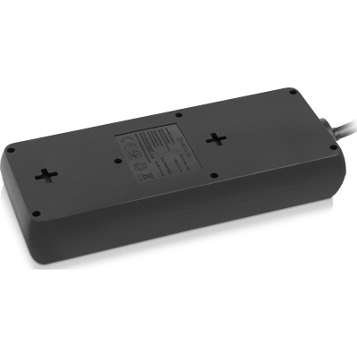 Мережевий подовжувач REAL-EL RS-PROTECT 805 3m, black (EL122300043)