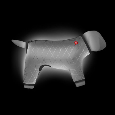 Дощовик для тварин Collar WAUDOG Clothes світловідбивний L55 В 77-79 см, З 50-55 см (5441)