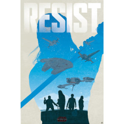 Стікер-наклейка ABYstyle Постер Star Wars — &quot;Resist&quot; 91.5x61 см (ABYDCO471)