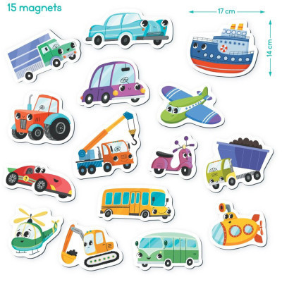 Пазл DoDo Набір магнітів Транспорт (200260)