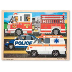 Пазл Melissa&amp;Doug Спецмашини, 24 елемента (MD9062)
