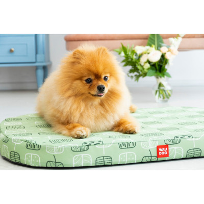 Чохол на матраци для тварин WAUDOG Relax Зелене листя L 100х70 см (1310-0108)