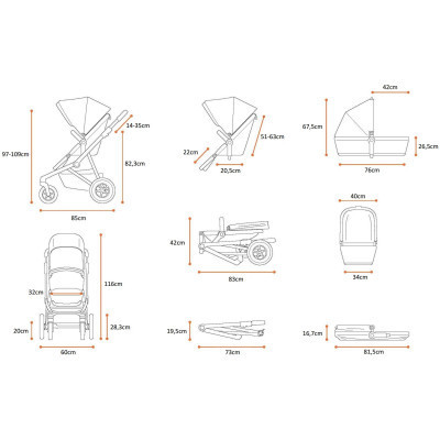 Коляска Thule Sleek Charcoal Grey (TH11000003)