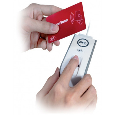 Зчитувач безконтактних карт Mifаre AET62 NFC з біометрією (08-017)