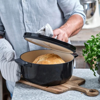 Каструля KitchenAid чавунна з кришкою 3,3 л Чорна (CC006058-001)