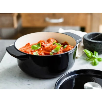 Каструля KitchenAid чавунна з кришкою 3,3 л Чорна (CC006058-001)