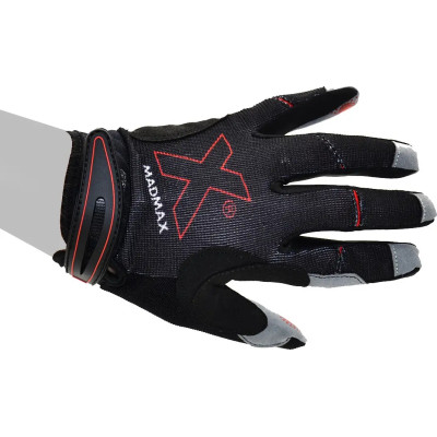 Рукавички для фітнесу MadMax MXG-103 X Gloves Black/Grey L (MXG-103-BLK_L)