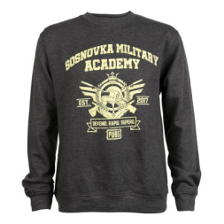 Світшот Jinx Pubg Military Academy Crew Neck Sweatshirt Charcoal Heather L (JINX-9235 CHL)