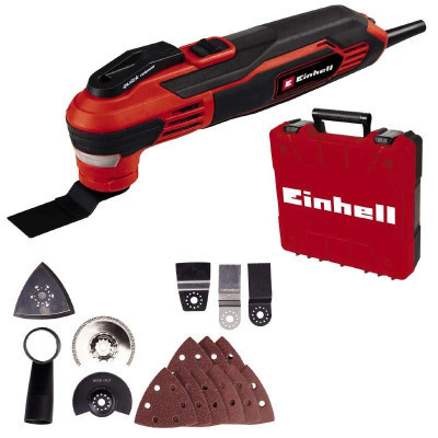 Реноватор Einhell TE-MG 350 EQ, 350Вт, 11000-20000 об/хв, LED, набір насадок, кейс (4465155)