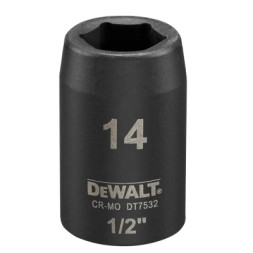 Головка торцева DeWALT IMPACT ударна коротка, 1/2 х 14 мм (DT7532)