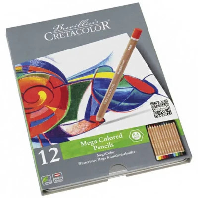 Олівці кольорові Cretacolor Megacolor, 12 кольорів (9014400290870)
