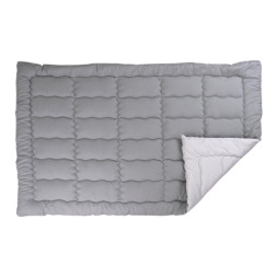 Ковдра Руно зимова силіконова Grey White 200 х 220 (322.52_Grey White)