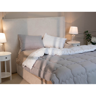 Ковдра Руно зимова силіконова Grey White 200 х 220 (322.52_Grey White)