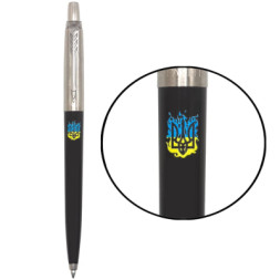 Ручка кулькова Parker JOTTER 17 Originals UKRAINE Black CT BP вогняний Тризуб (15632_T0316u)
