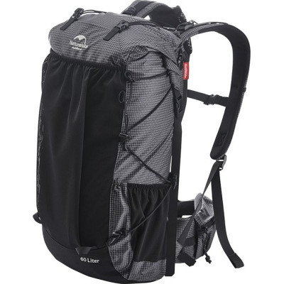 Рюкзак туристичний Naturehike Rock NH19BP095 60+5 л графіт в клітинку (6927595761649)