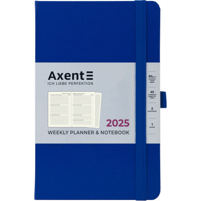 Тижневик Axent датований 2025 Partner Strong 125х195 мм, класичний синій (8505-25-38-A)