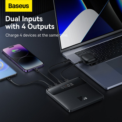 Батарея універсальна Baseus Blade HD 20000mAh PD/100W, Black (PPBL000101 / PPBLD100HD)