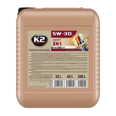 Моторна олива K2 Synthetic SN XN1 5W-30 20 л (O14920E)