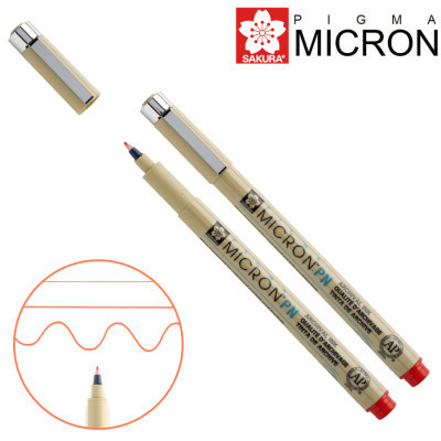 Лайнер Sakura PIGMA MICRON PN Червоний (0.4-0.5мм) (084511307162)
